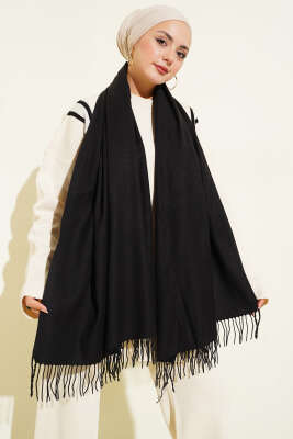 Kaşmir Omuz Şalı Siyah - Omuz Şalı