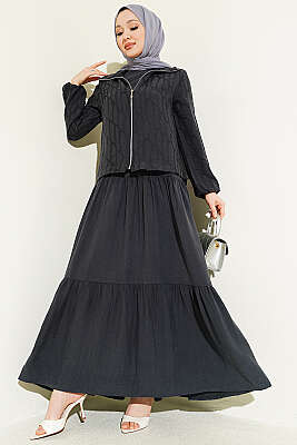 Kat Kat Tensel Jileli Takım Füme - MUSTİ