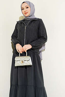 Kat Kat Tensel Jileli Takım Füme - İkili Takım