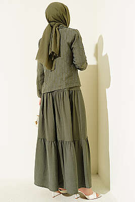 Kat Kat Tensel Jileli Takım Haki - İkili Takım