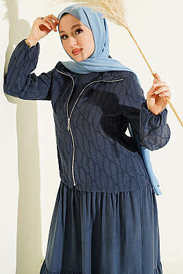 Kat Kat Tensel Jileli Takım İndigo - İkili Takım