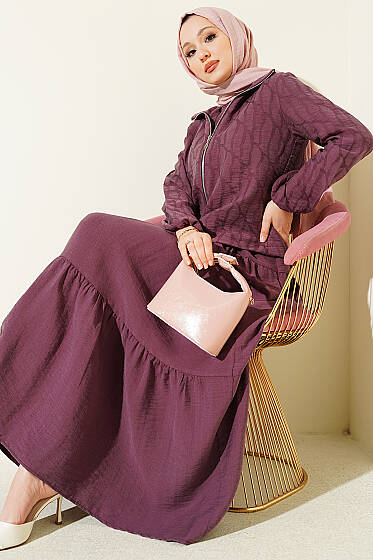 Kat Kat Tensel Jileli Takım Magenta - İkili Takım