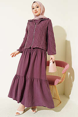 Kat Kat Tensel Jileli Takım Magenta - İkili Takım