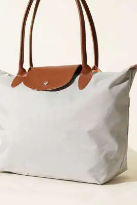 Katlanabilir Çıtçıtlı Çanta Gri - Kol Çantası