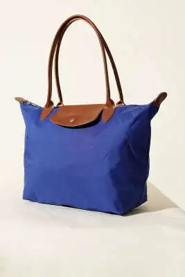 Katlanabilir Çıtçıtlı Çanta Saks 