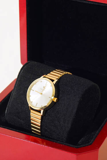 Katlanır Kordonlu Kadın Kol Saati Gold - Saat