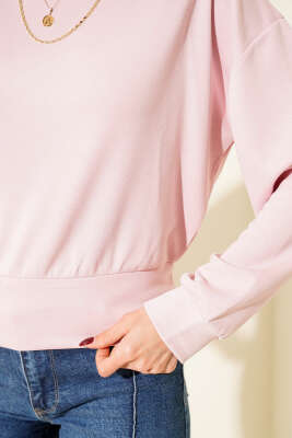 Kayık Yaka Loyşa Bluz Pembe - Günün Seçilenleri