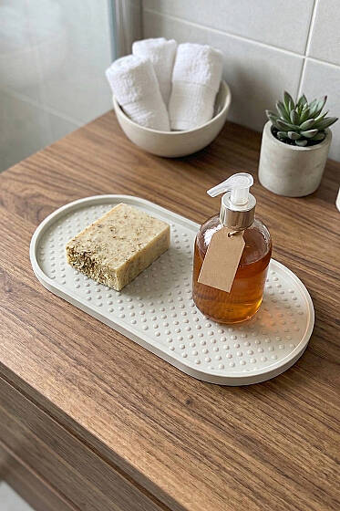 Kaymaz Silikon Çok Amaçlı Düzenleyici Mat Bej - Ev Dekorasyon