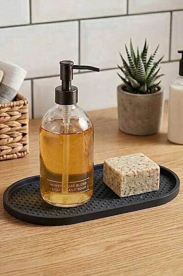 Kaymaz Silikon Çok Amaçlı Düzenleyici Mat Siyah - Ev Dekorasyon