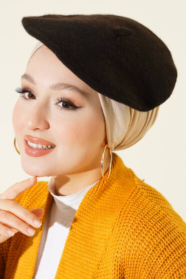 Keçe Basic Ressam Şapka Acı Kahve - Şapka