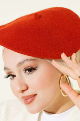 Keçe Basic Ressam Şapka Kiremit - Şapka