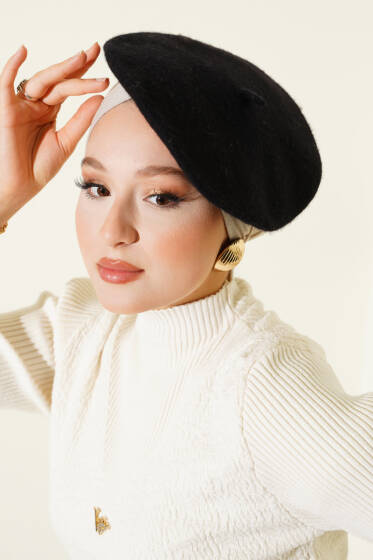 Keçe Basic Ressam Şapka Siyah - Şapka