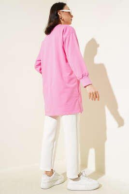 Kelebek Baskılı İki İplik Tunik Pembe - 100-300 TL Ürünler