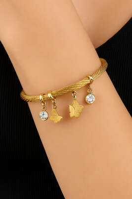 Kelebek Detaylı Charm Bileklik - DEMİR BİJUTERİ