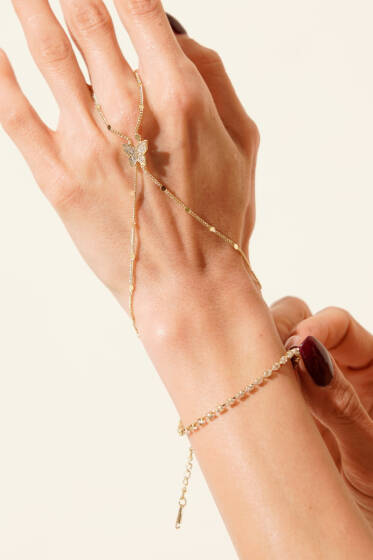 Kelebek Taşlı Şahmeran Gold - Günün Seçilenleri