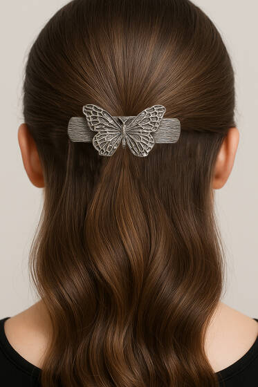 Kelebek Toka Gümüş - Toka