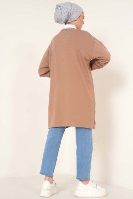 Kelebekler Serisi Tunik Latte - Tunik