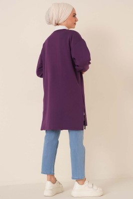 Kelebekler Serisi Tunik Mor - Tunik