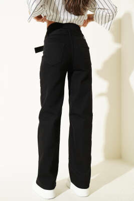 Kemer Altı Salaş Kot Pantolon Siyah - Kadın Giyim Modelleri