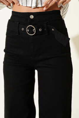 Kemer Altı Salaş Kot Pantolon Siyah - Kadın Giyim Modelleri