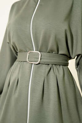 Kemer Tokalı Fermuarlı Loyşa İkili Takım Haki - İkili Takım