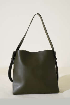 Kemer Tokalı Kol Çanta Haki - Kol Çantası