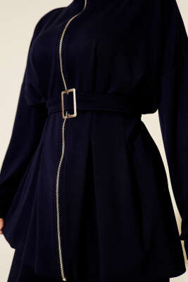 Kemer Tokalı Pensli İkili Takım Lacivert - İkili Takım