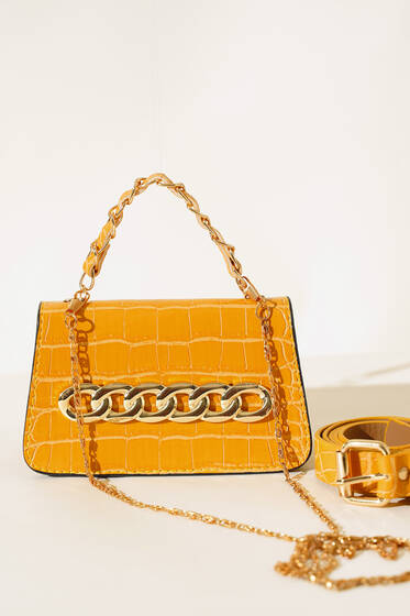 Kemerli Bel Çantası Hardal - Bel Çantası