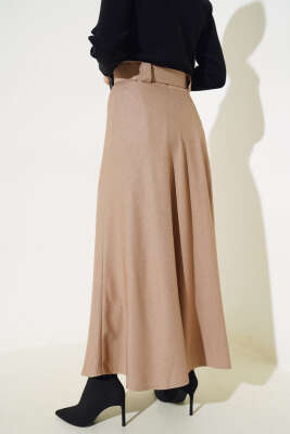 Kemerli Kloş Etek Bisküvi - Uzun Etek