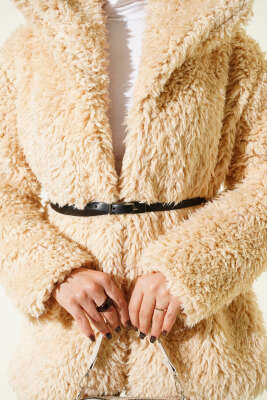 Kemerli Kuzu Mont Bej - Mont