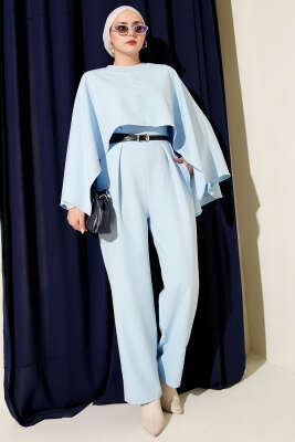 Kemerli Pelerinli Tulum Bebe Mavi - DENİZ LIFE