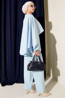 Kemerli Pelerinli Tulum Bebe Mavi - Tulum & Slopet