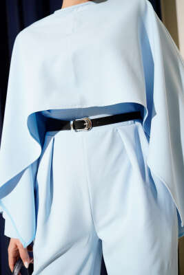 Kemerli Pelerinli Tulum Bebe Mavi - Tulum & Slopet