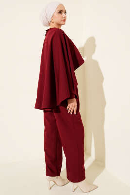 Kemerli Pelerinli Tulum Bordo - Tulum & Slopet