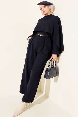 Kemerli Pelerinli Tulum Lacivert - DENİZ LIFE