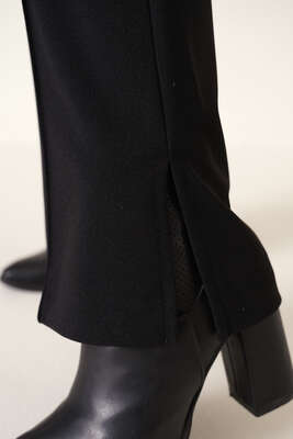 Kemerli Salaş Pantolon Siyah - Pantolon