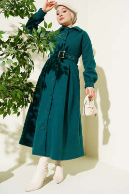 Kemerli Uzun Kaşe Kaban Zümrüt 