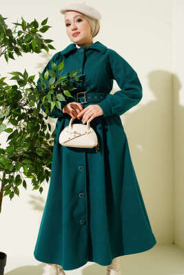 Kemerli Uzun Kaşe Kaban Zümrüt - Kaban