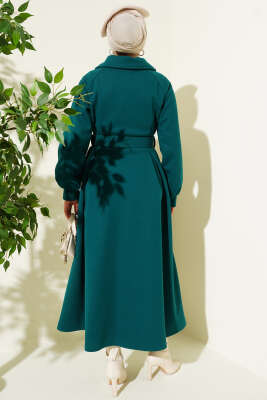 Kemerli Uzun Kaşe Kaban Zümrüt - Kaban