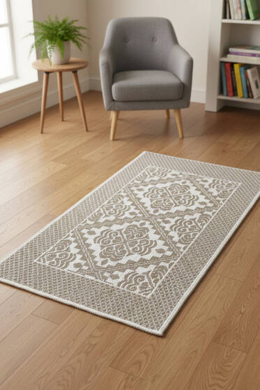 Kendinden Kabartma Desenli Kilim Asorti 2 - Paspas