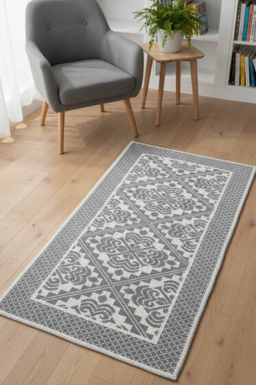 Kendinden Kabartma Desenli Kilim Asorti 3 - Paspas