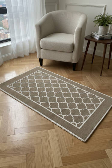 Kendinden Kabartma Desenli Kilim Asorti 6 - Paspas