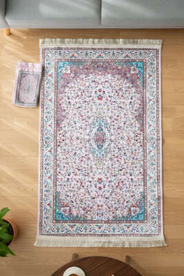 Keseli Motifli Seccade Pembe - MİSS İPEK