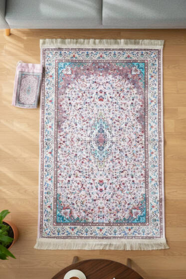 Keseli Motifli Seccade Pembe - SECCADE