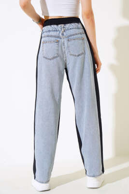 Keten Garnili Kot Pantolon Siyah - Kadın Giyim Modelleri