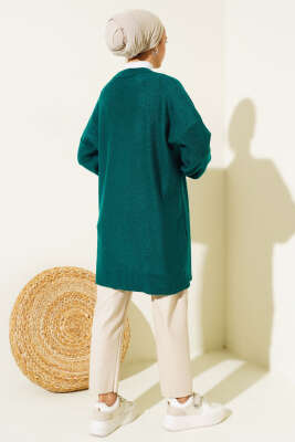 Kiraz Kabartmalı Yumoş Triko Tunik Nefti - Triko Tunik