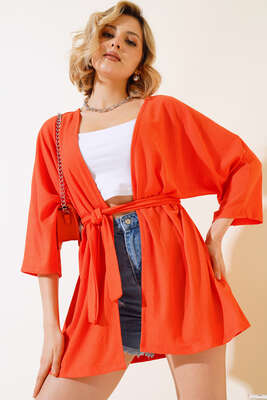 Kırınkıl Kimono Oranj - Thumbnail