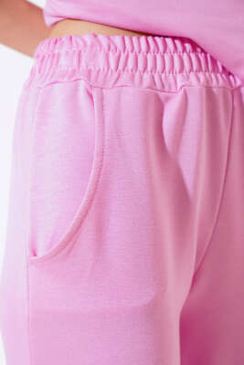 Kısa Kol Salaş İkili Takım Pembe - Kadın Giyim Modelleri