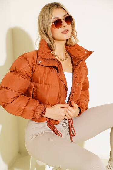 Kısa Şişme Mont Taba - Mont