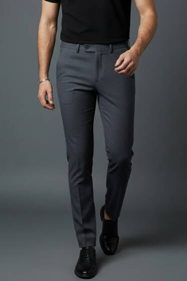 Klasik Kumaş Erkek Pantolon Füme - Erkek Pantolon